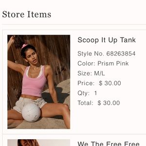 Free People Scoop It up Tank